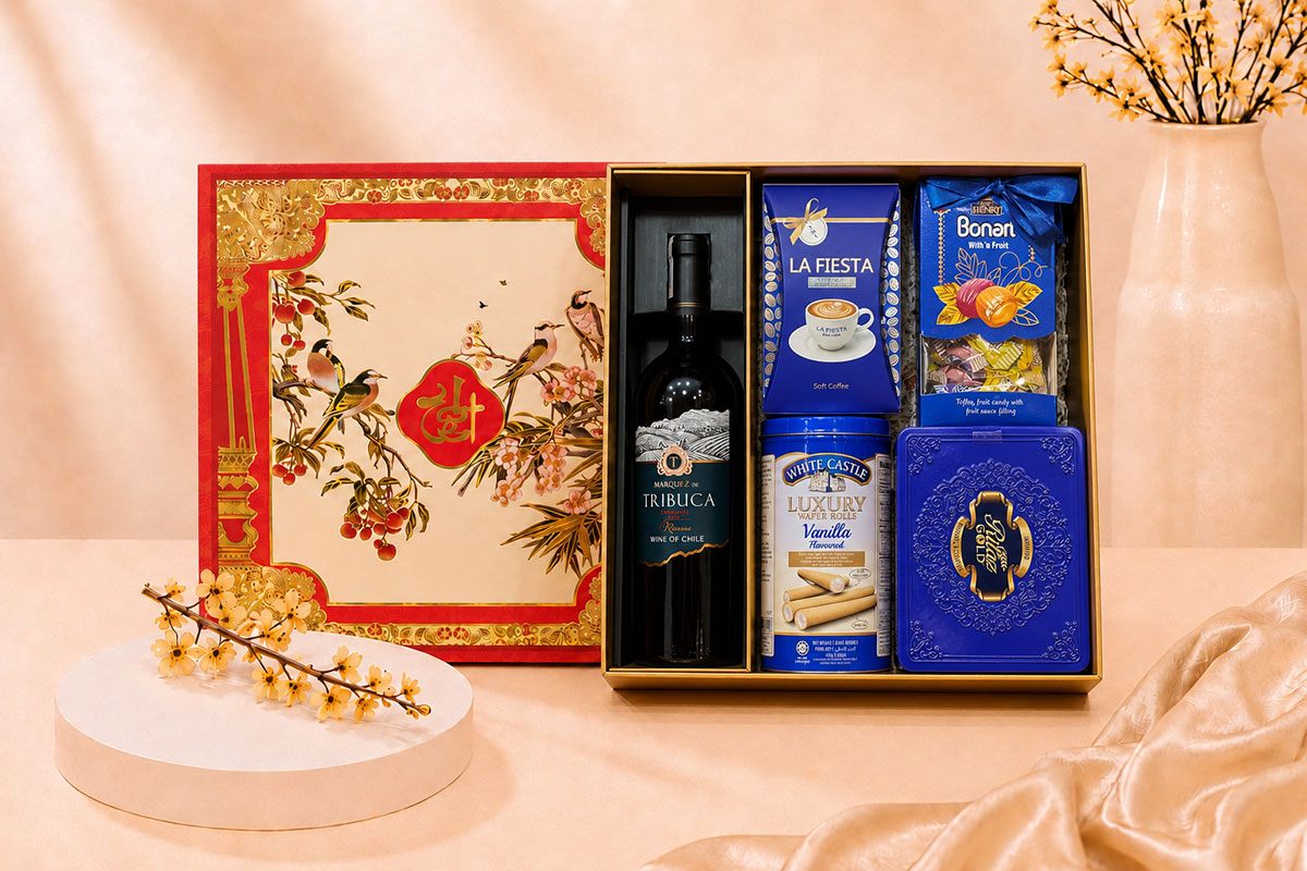 Hộp Qùa Tết Xuân Bình An Hạnh Phúc 1 Hộp Qùa Tết Xuân Bình An Hạnh Phúc
