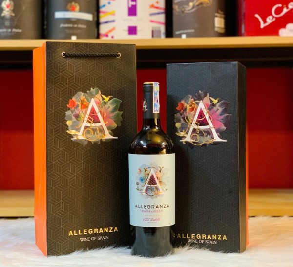 Hộp Quà Rượu Vang Allegranza Tempranillo Shiraz