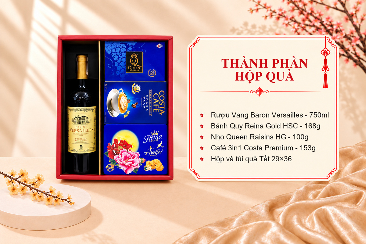 Hộp Quà Tết Vạn Phúc HQT2519 5 Hộp Quà Tết Vạn Phúc HQT2519 - Ảnh 5