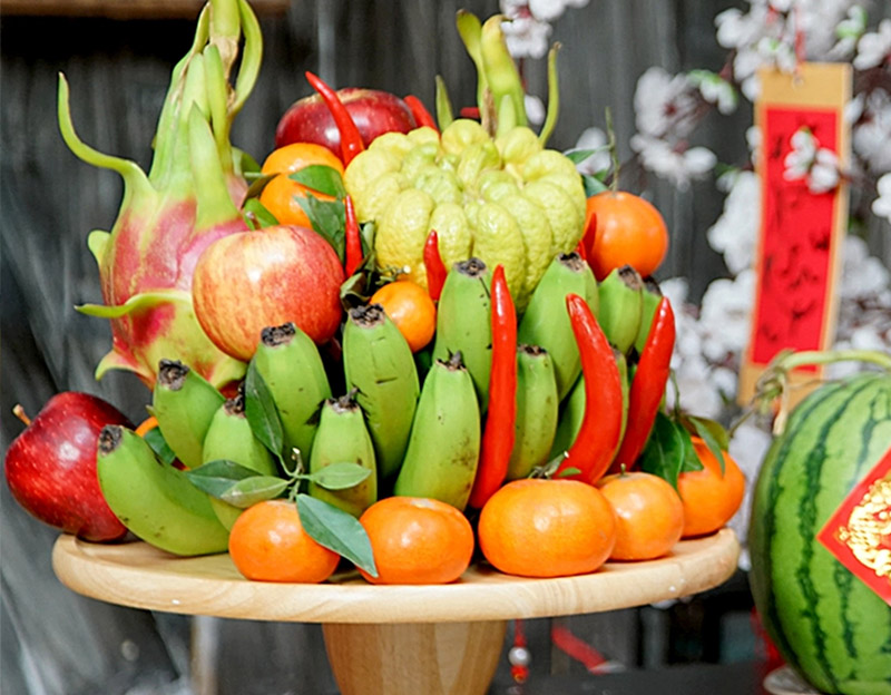 Mâm ngũ quả ngày Tết