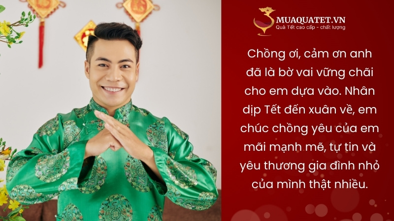 Lời chúc Tết cho chồng ấm áp 