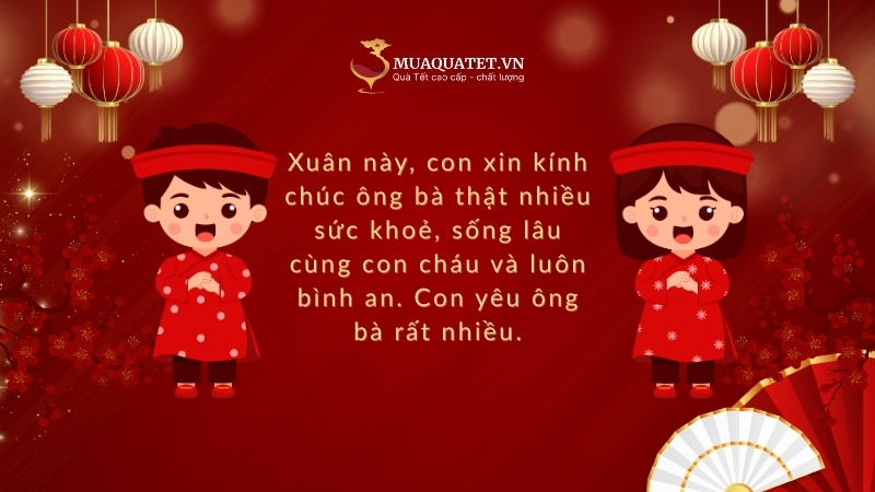 Lời chúc Tết về sức khỏe ông bà