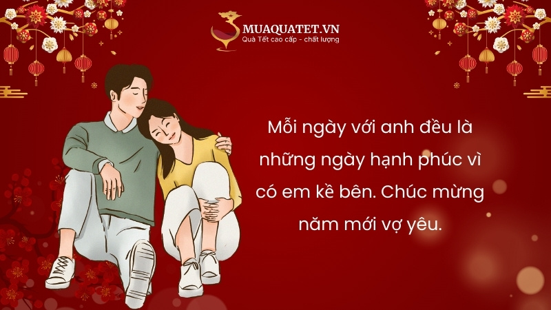 Lời chúc Tết vợ ngắn gọn, ý nghĩa
