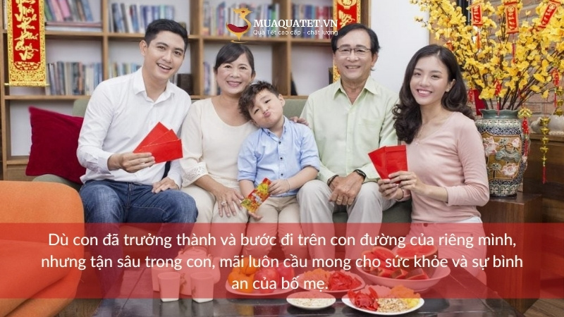 Lời chúc Tết về sức khỏe bố mẹ
