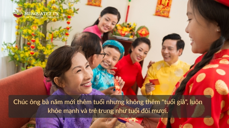 Câu chúc Tết người lớn tuổi hài hước, lịch sự