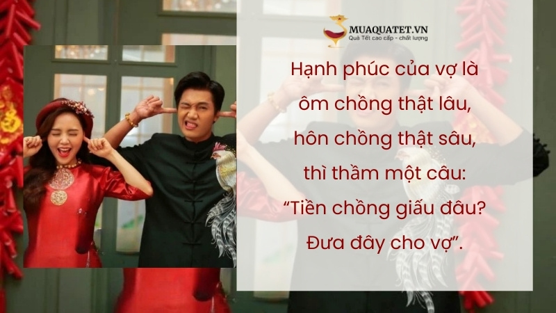 Lời chúc Tết cho chồng hài hước, độc đáo
