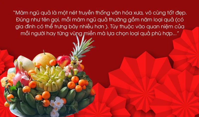 Bài thuyết trình mâm ngũ quả ngắn gọn