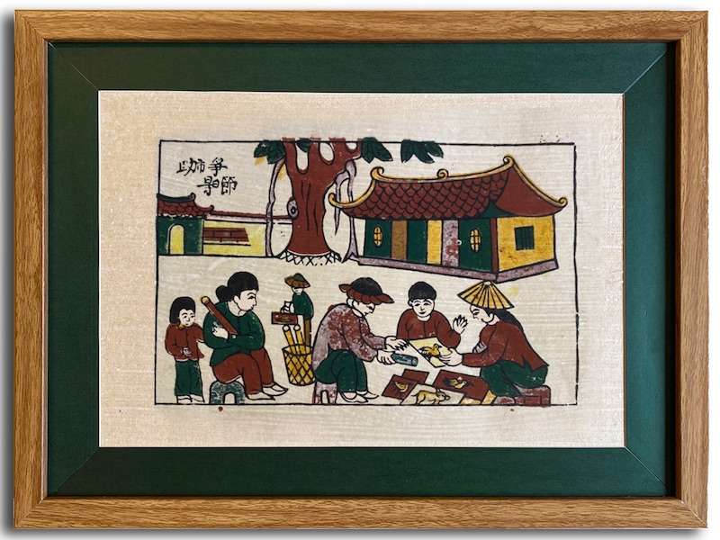 Treo tranh Tết trang trí ngày Tết