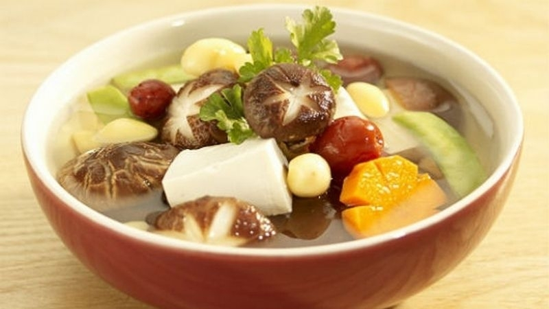 Món canh nấm thanh đạm chống ngán