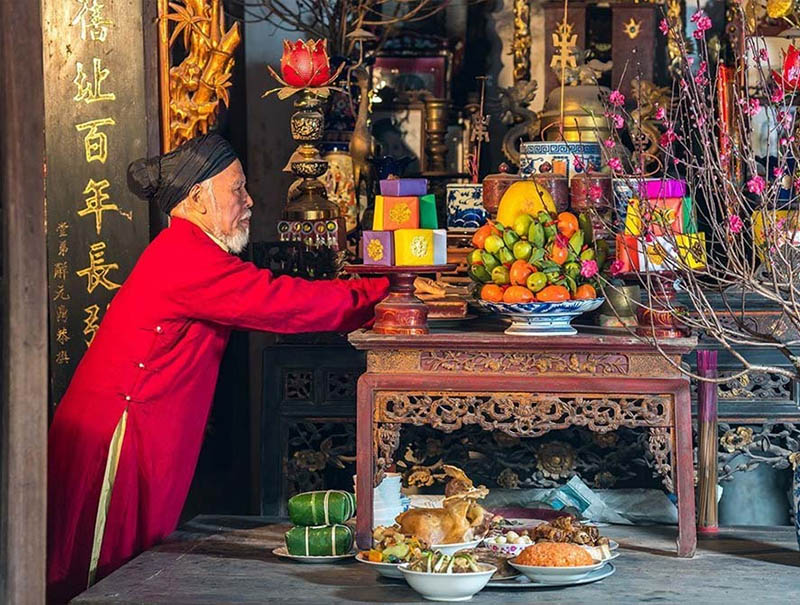 Mâm cúng cơm mùng 2 Tết ý nghĩa