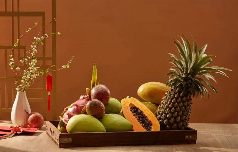 Mâm ngũ quả miền Trung đơn giản