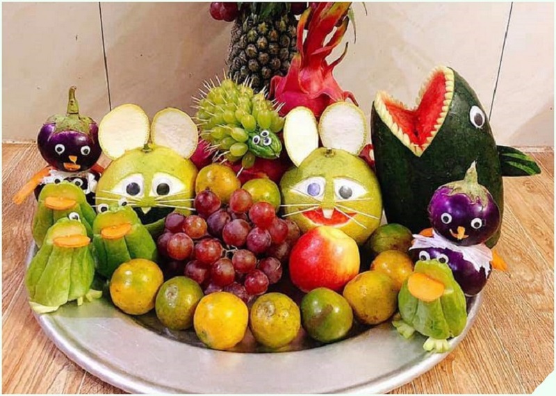 Thuyết trình mâm ngũ quả Trung thu