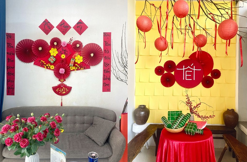 trang trí nhà đẹp đón Tết