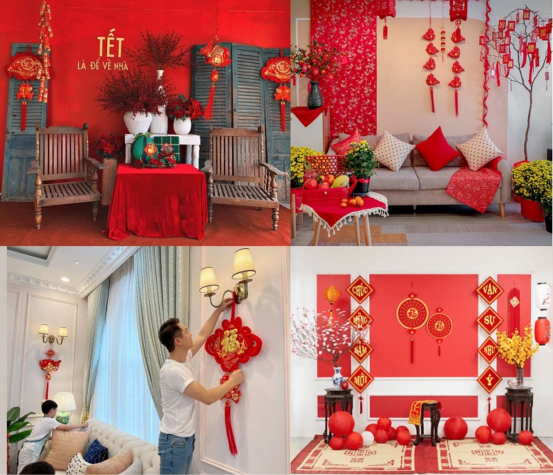 set trang trí nhà đón tết 