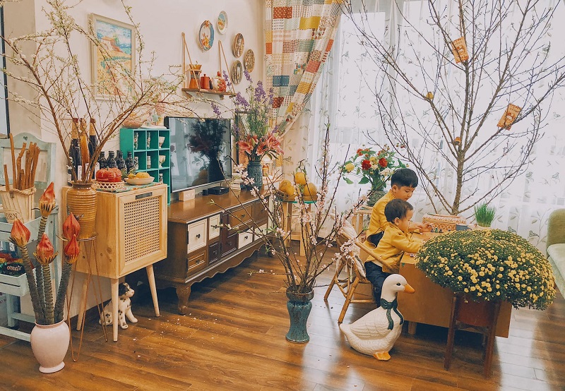 trang trí đón tết