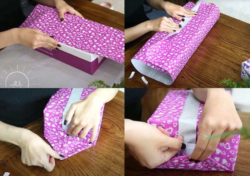 Cách gói quà sinh nhật bằng giấy kiếng