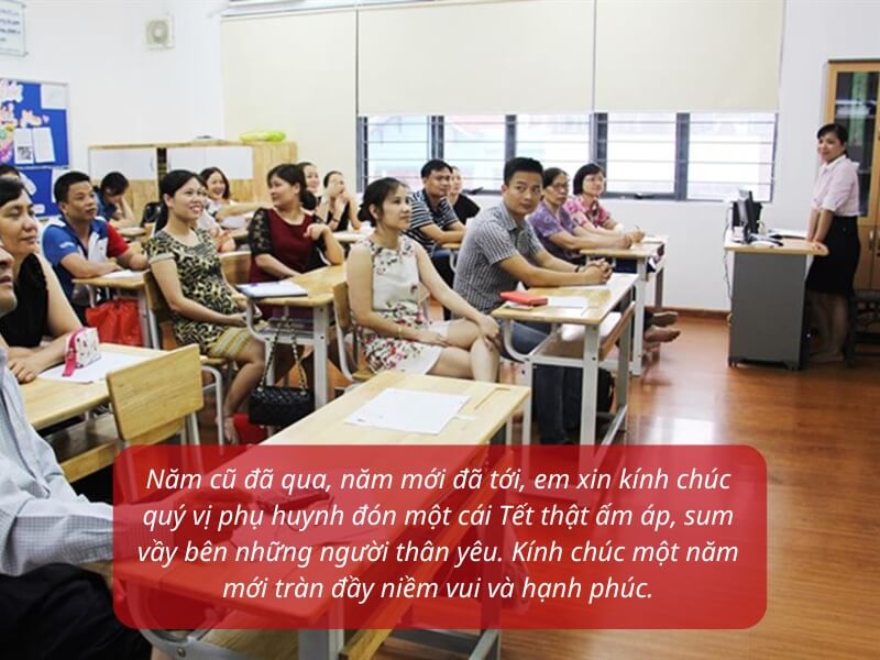 Lời chúc Tết phụ huynh học sinh trang trọng