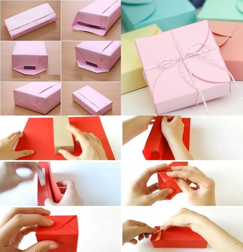 Cách gói quà sinh nhật bằng giấy A4