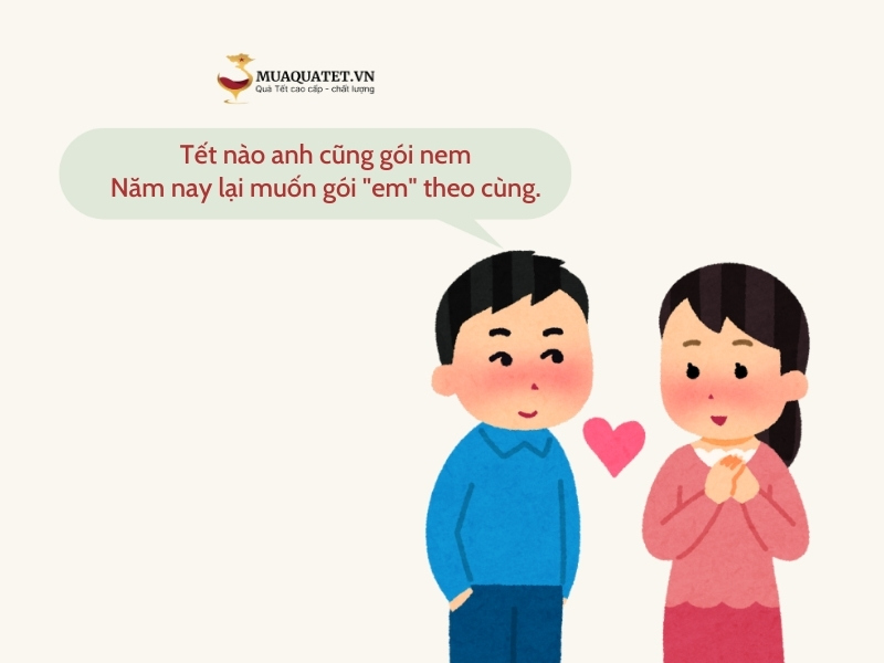 cap thả thính ngày tết