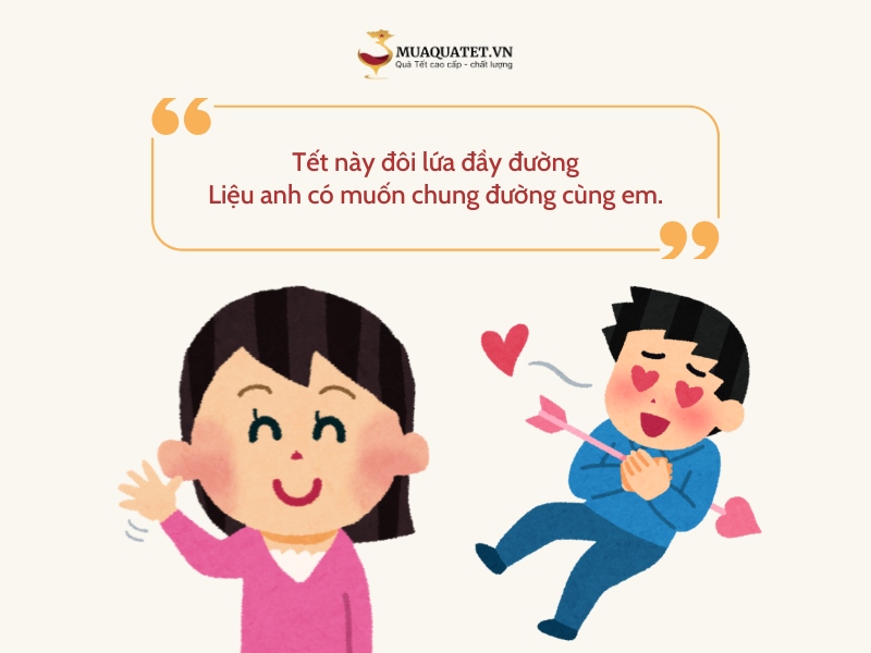 câu thả thính tết