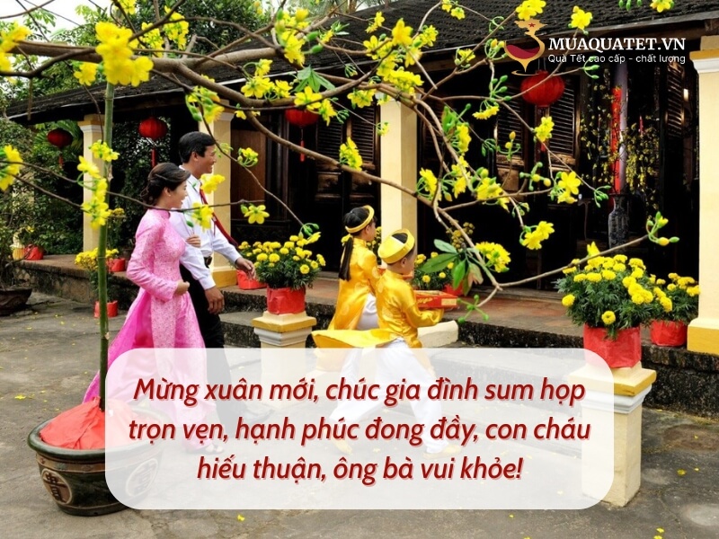 Câu chúc gia chủ hạnh phúc khi xông nhà