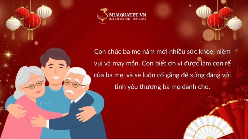 Lời chúc Tết bố mẹ vợ