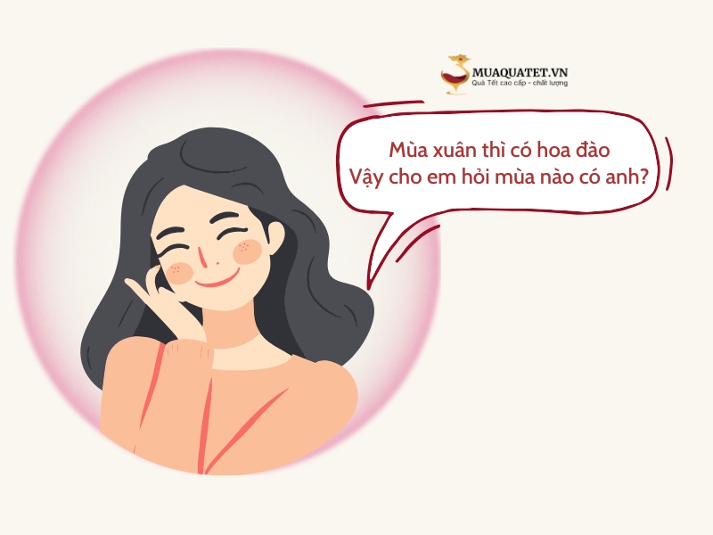 những câu thả thính ngày tết