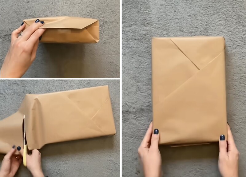 Cách gói quà sinh nhật bằng giấy kraff