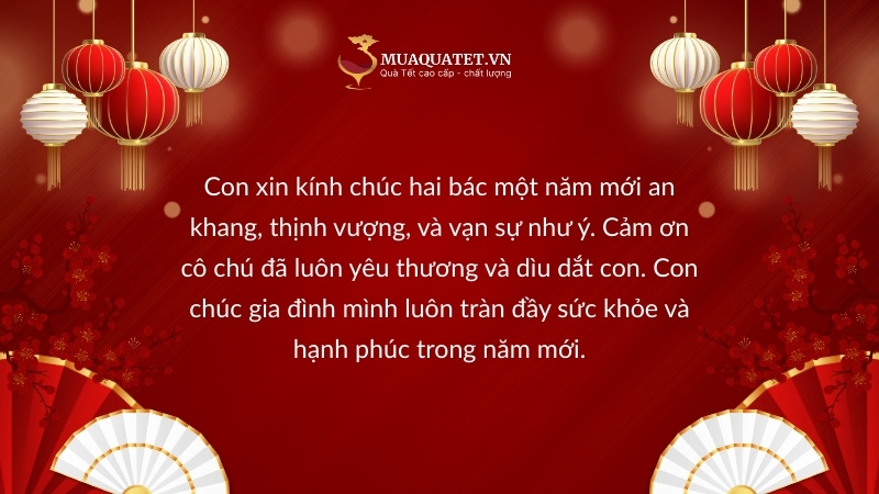 Lời chúc Tết bố mẹ chồng tương lai