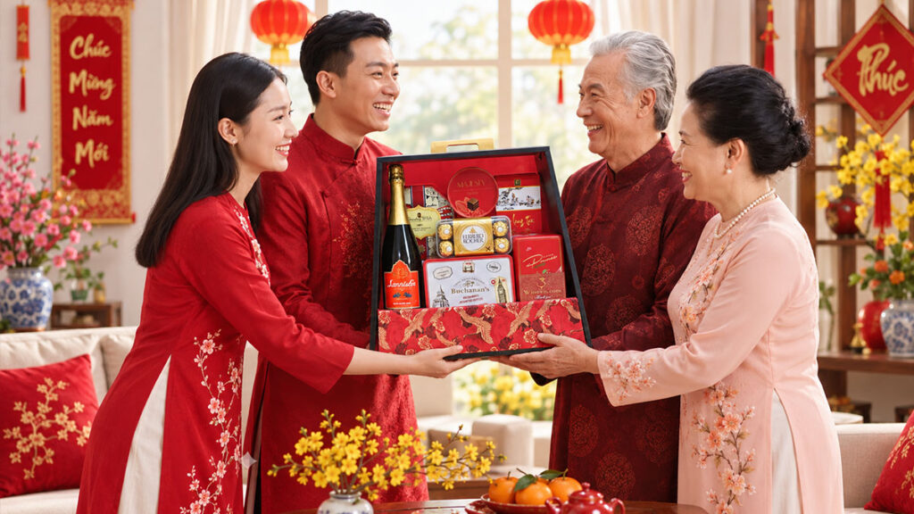 Tặng quà Tết cho bố mẹ