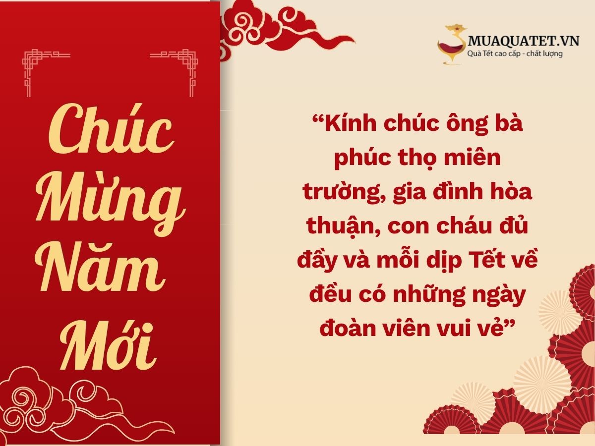 Lời chúc trang trọng cho ông bà