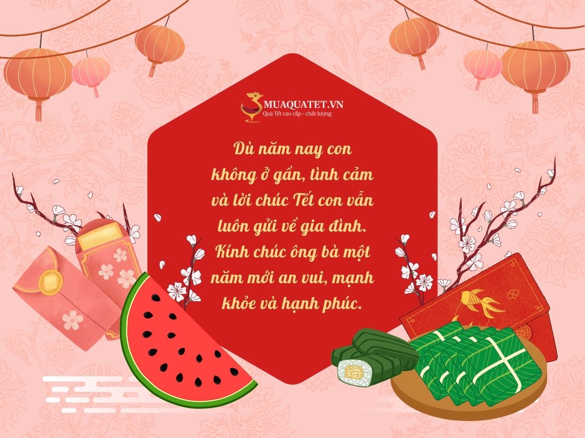 Tin nhắn chúc Tết người lớn khi ở xa