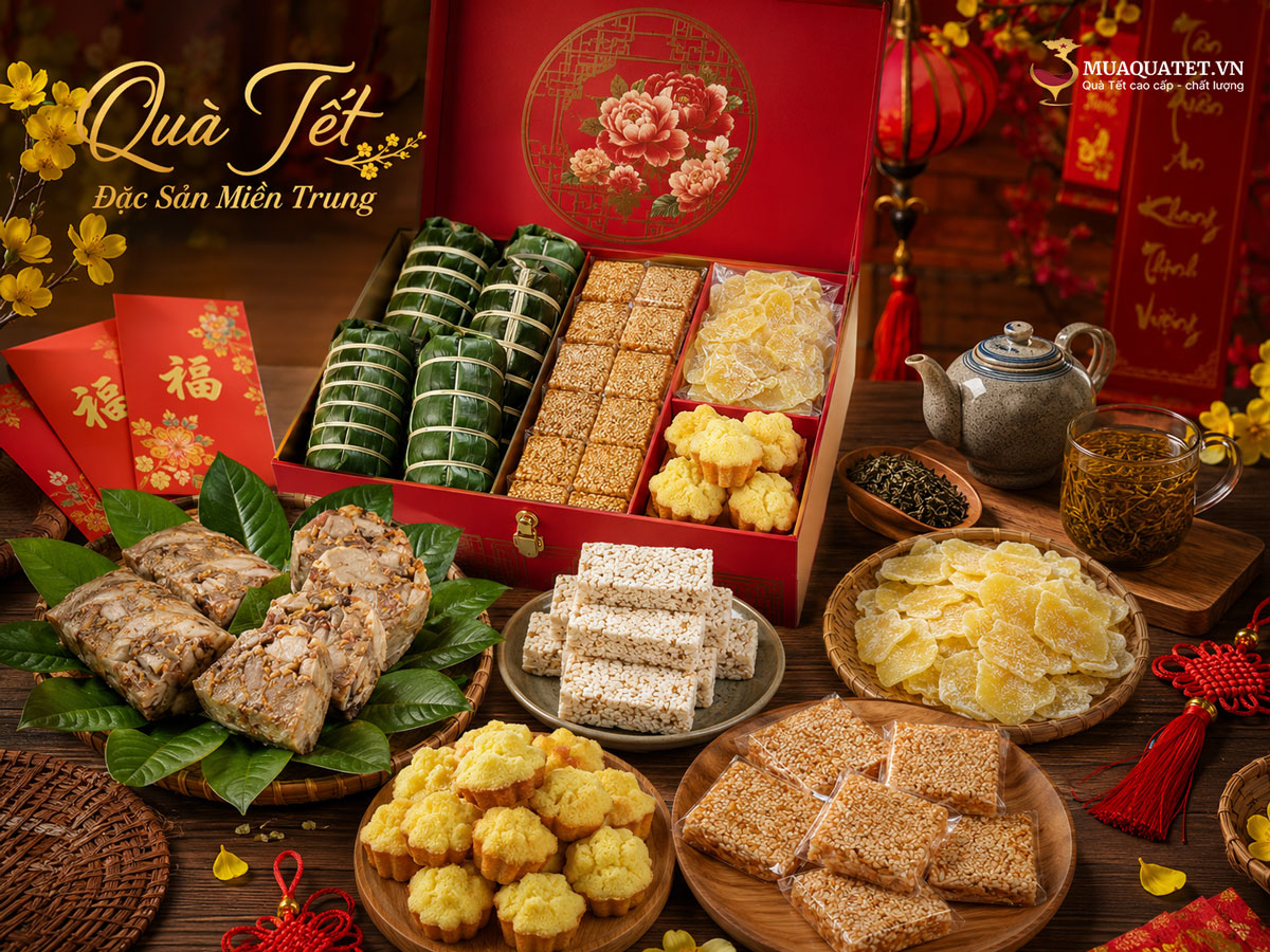 Tết miền Trung: Phong tục ngày Tết, nét đặc trưng văn hóa 84 Quà đặc sản Tết miền Trung