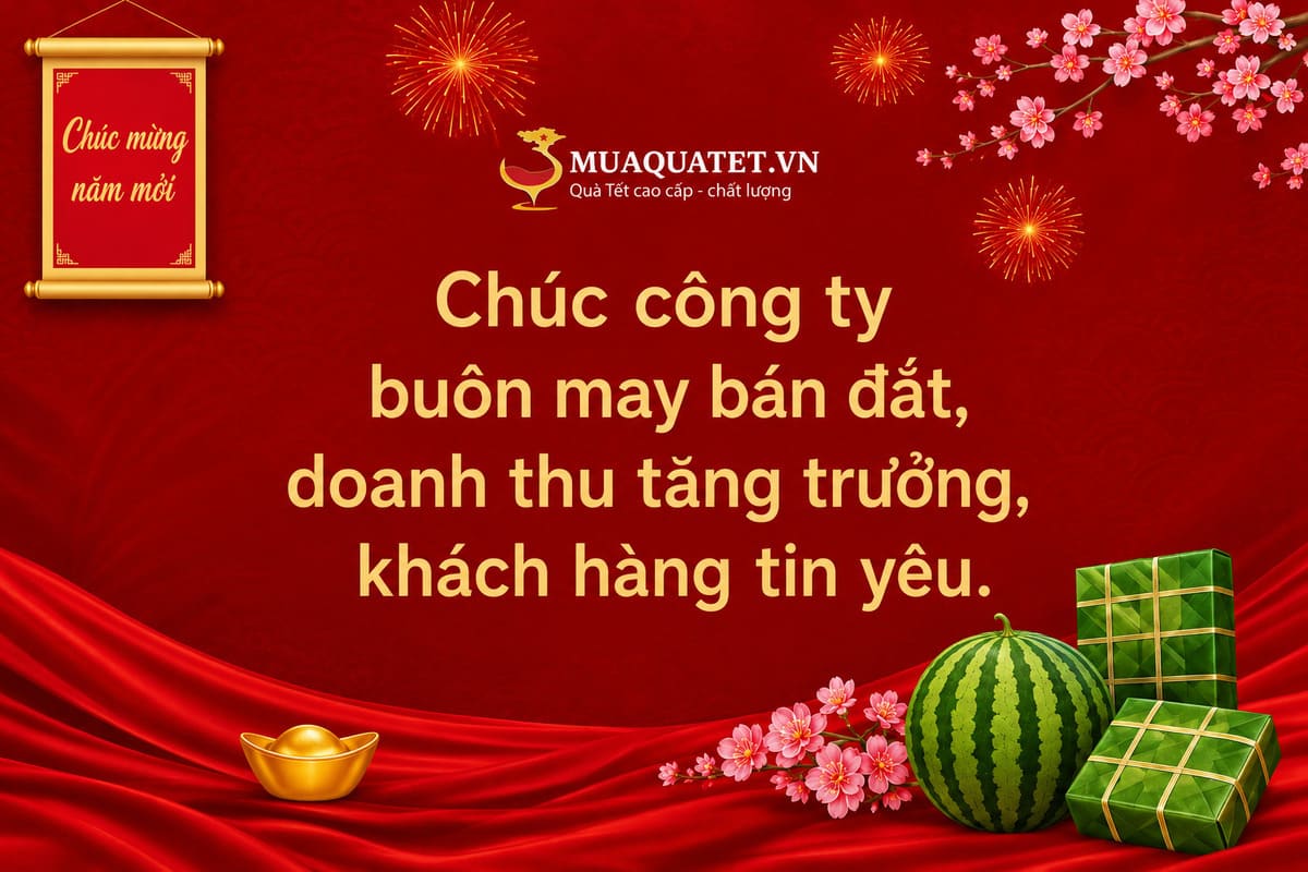 Chúc Tết công ty kinh doanh, bán lẻ và dịch vụ