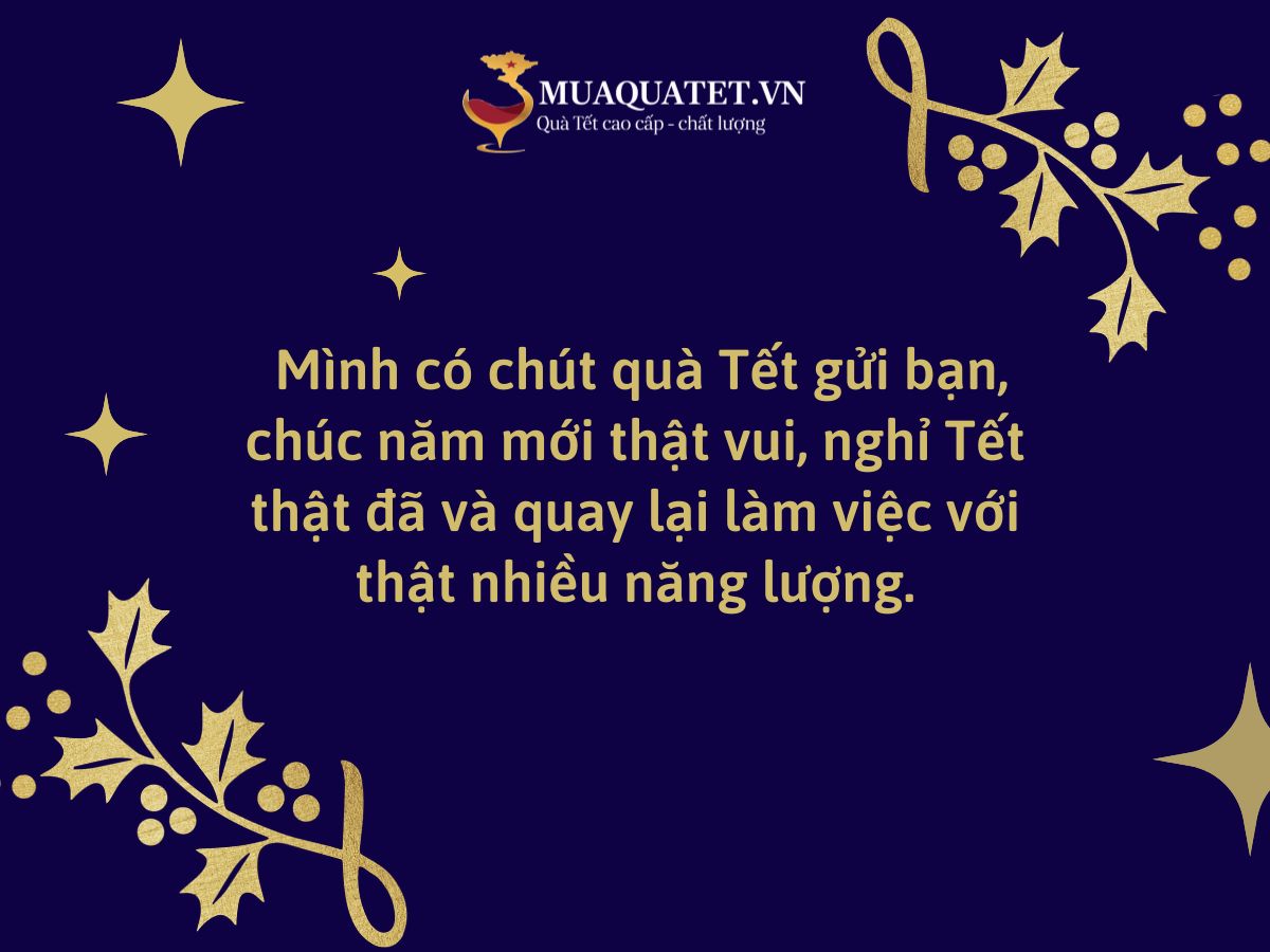 Câu chúc khi tặng quà Tết cho đồng nghiệp