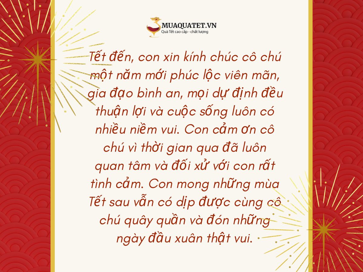 Đoạn chúc ấm áp khi đã thân thiết
