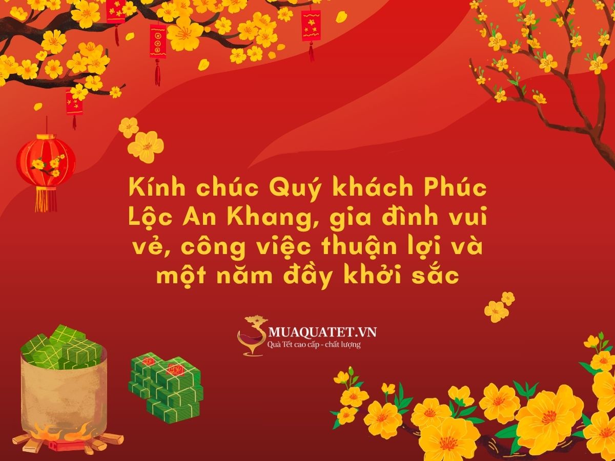Câu nói trao quà Tết cho khách hàng