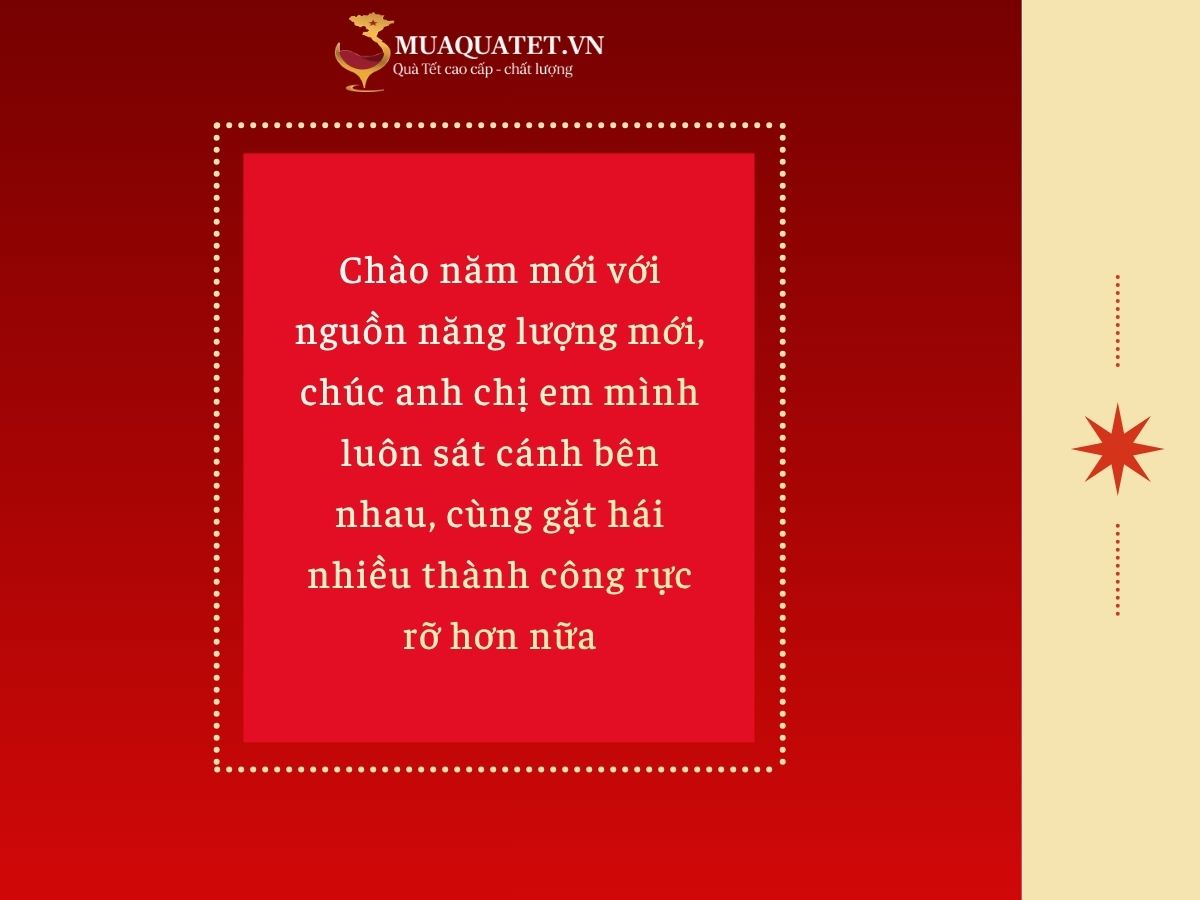 Caption chúc Tết anh chị