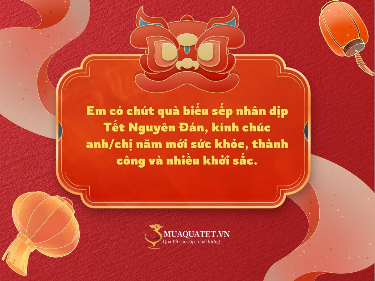 Câu chúc khi trao quà trực tiếp tại nhà
