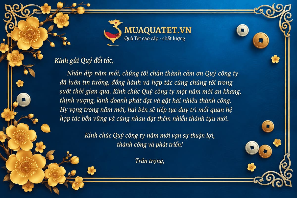Lời chúc Tết công ty chân thành, phù hợp