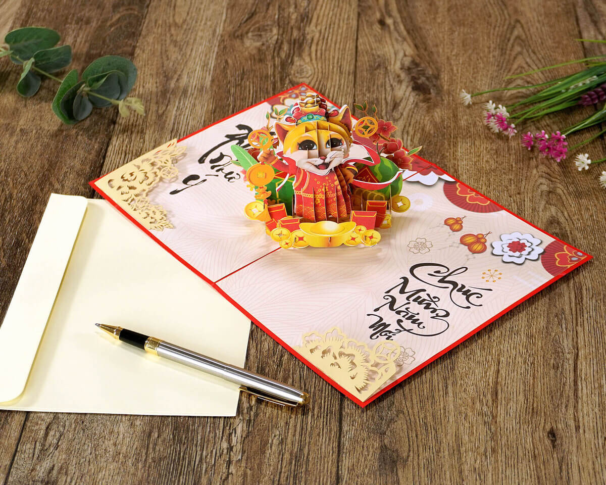 Thiết kế thiệp chúc Tết riêng