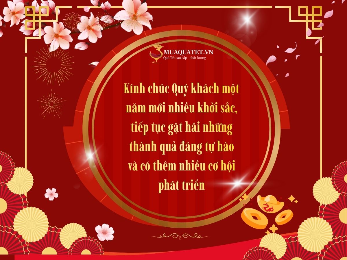 Lời chúc Tết khách hàng trang trọng