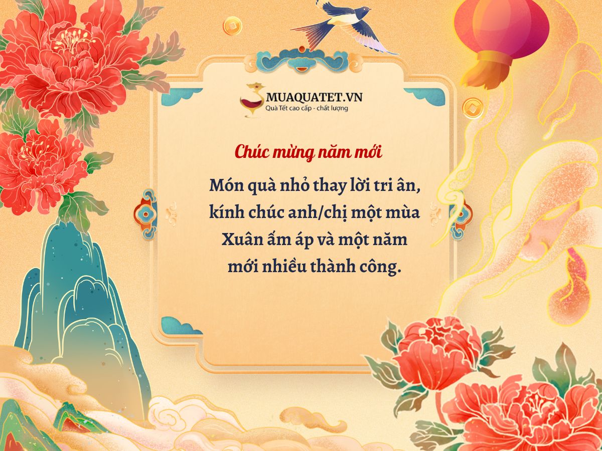 Viết lời nhắn trên thiệp kèm quà
