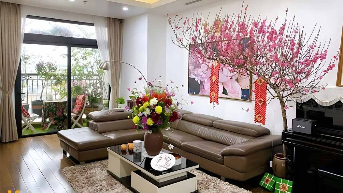 40+ Cách Trang Trí Tết Phòng Khách Đẹp, Đón Tài Lộc 2027 127 Phòng khách ngày Tết