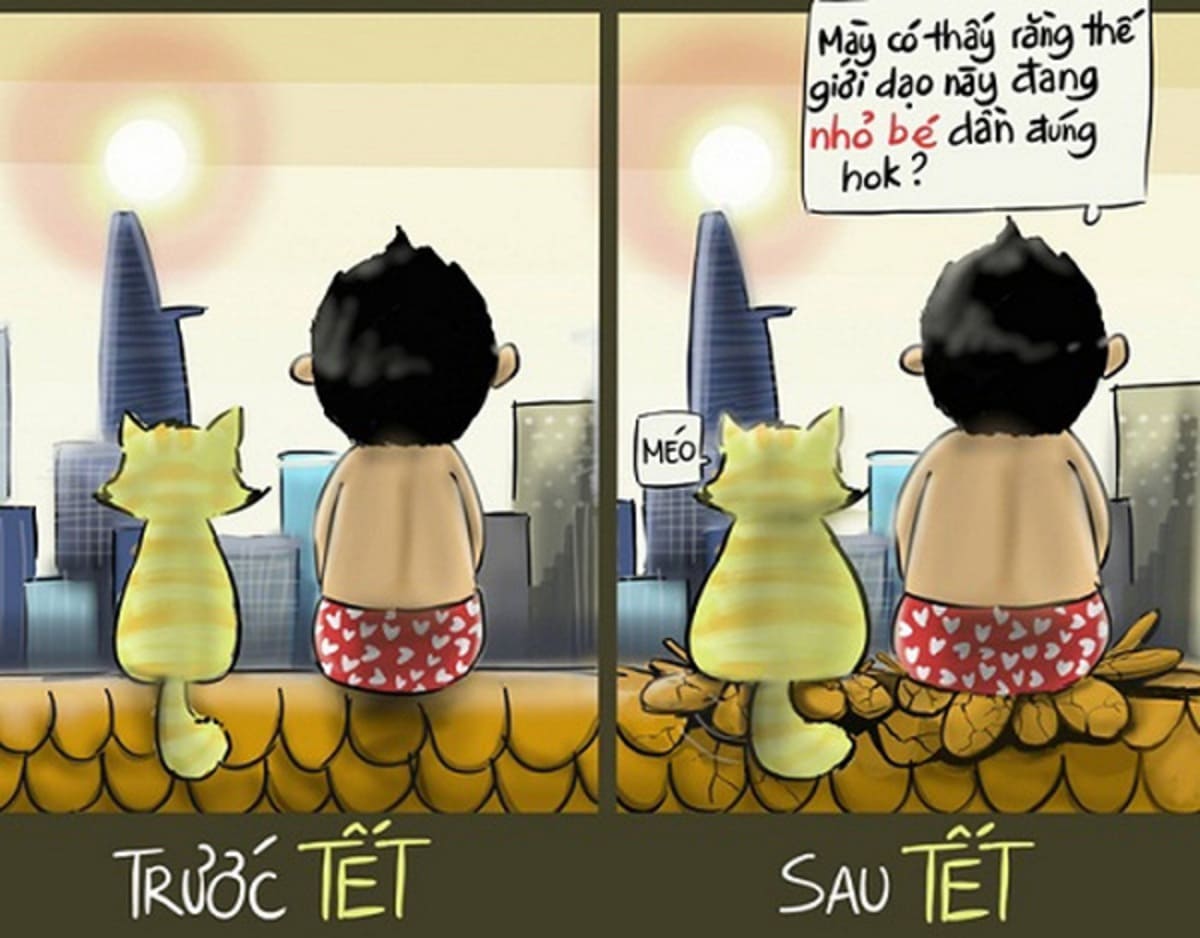 Ảnh chế hết tết vui nhộn
