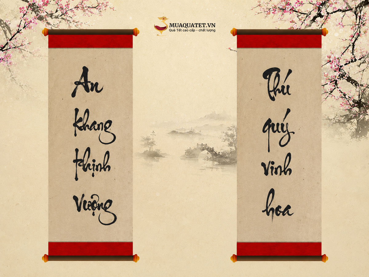 Câu 4 chữ chúc Tết thịnh vượng