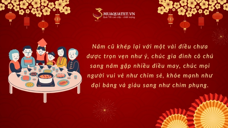 30+ Câu chúc Tết cô chú họ hàng hay, ý nghĩa năm mới 2026 12 Những câu chúc Tết họ hàng