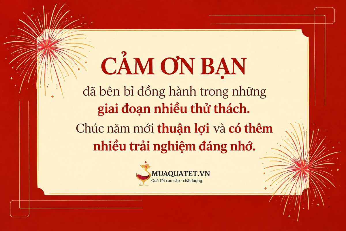 Lời chúc chân thành, thể hiện sự ghi nhận