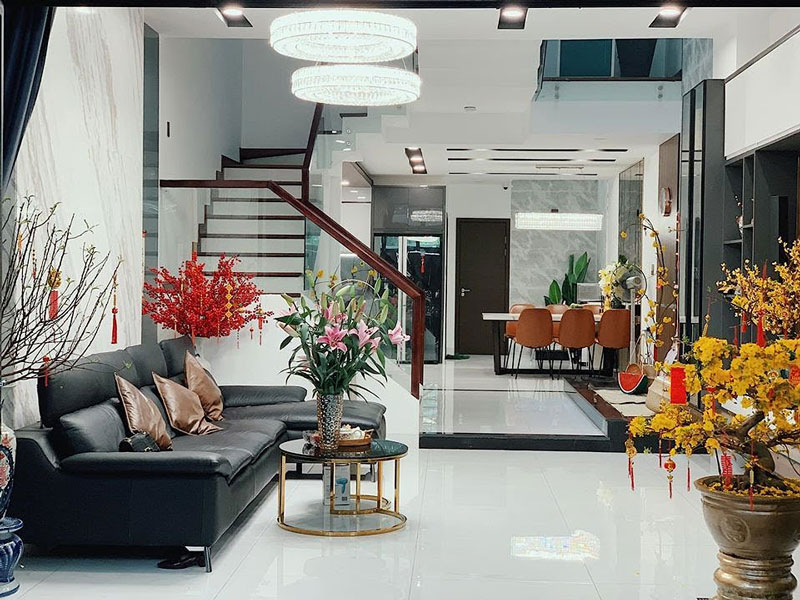 40+ Cách Trang Trí Tết Phòng Khách Đẹp, Đón Tài Lộc 2027 135 Trang trí ngày tết cho nhà ống