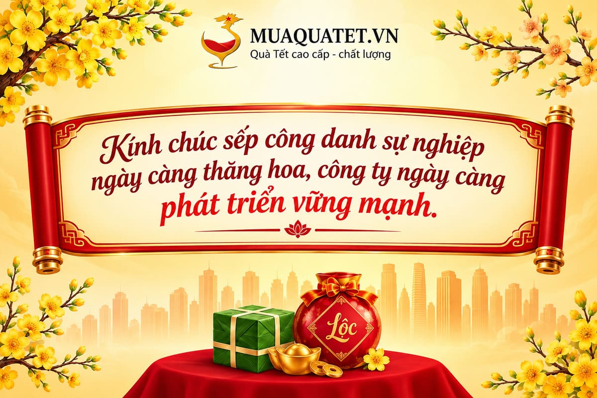Nhân viên gửi lời chúc đến Sếp
